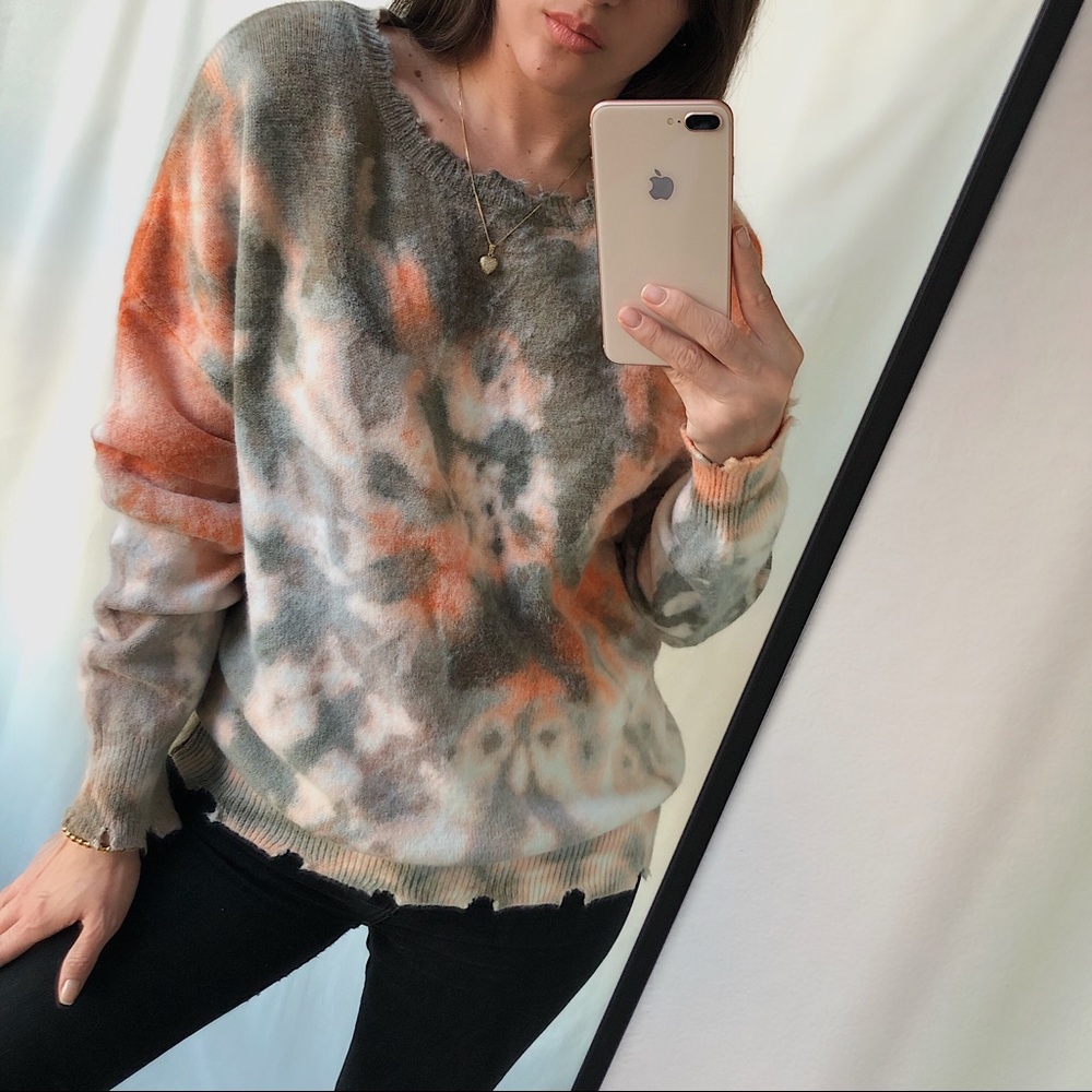SWEATER tie dye sweatshirt